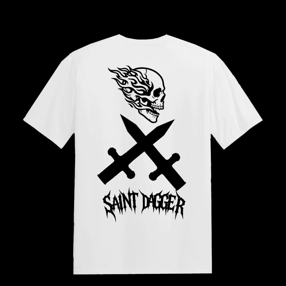 DAGGER CROSS SKULL LOGO TEE