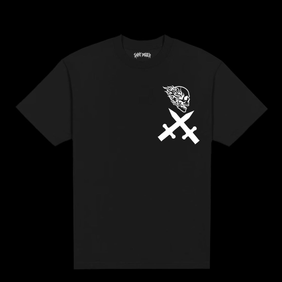 DAGGER CROSS SKULL LOGO TEE