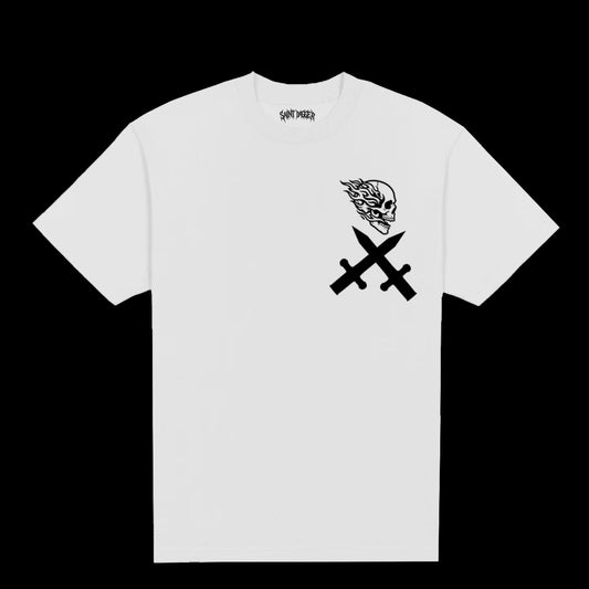 DAGGER CROSS SKULL LOGO TEE